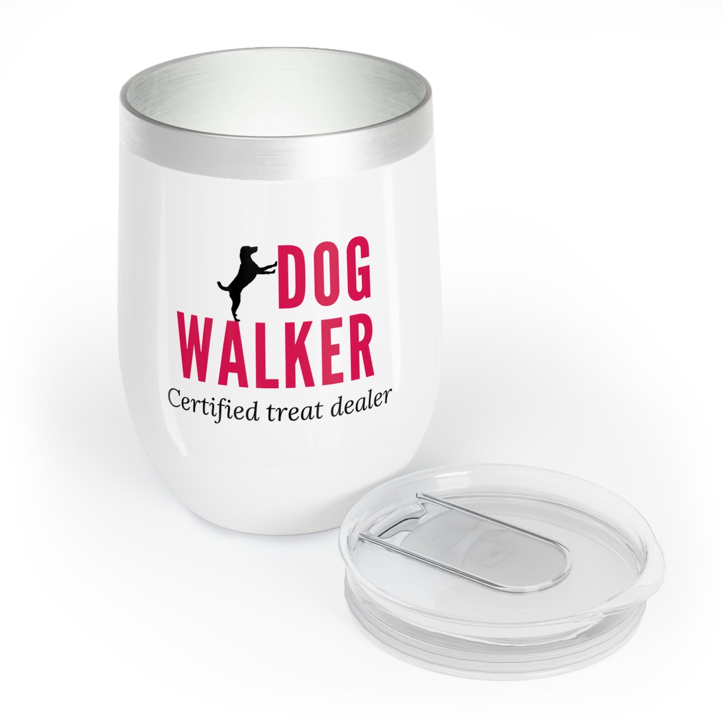 Dog Walker Wine Tumbler: “Certified Treat Dealer”