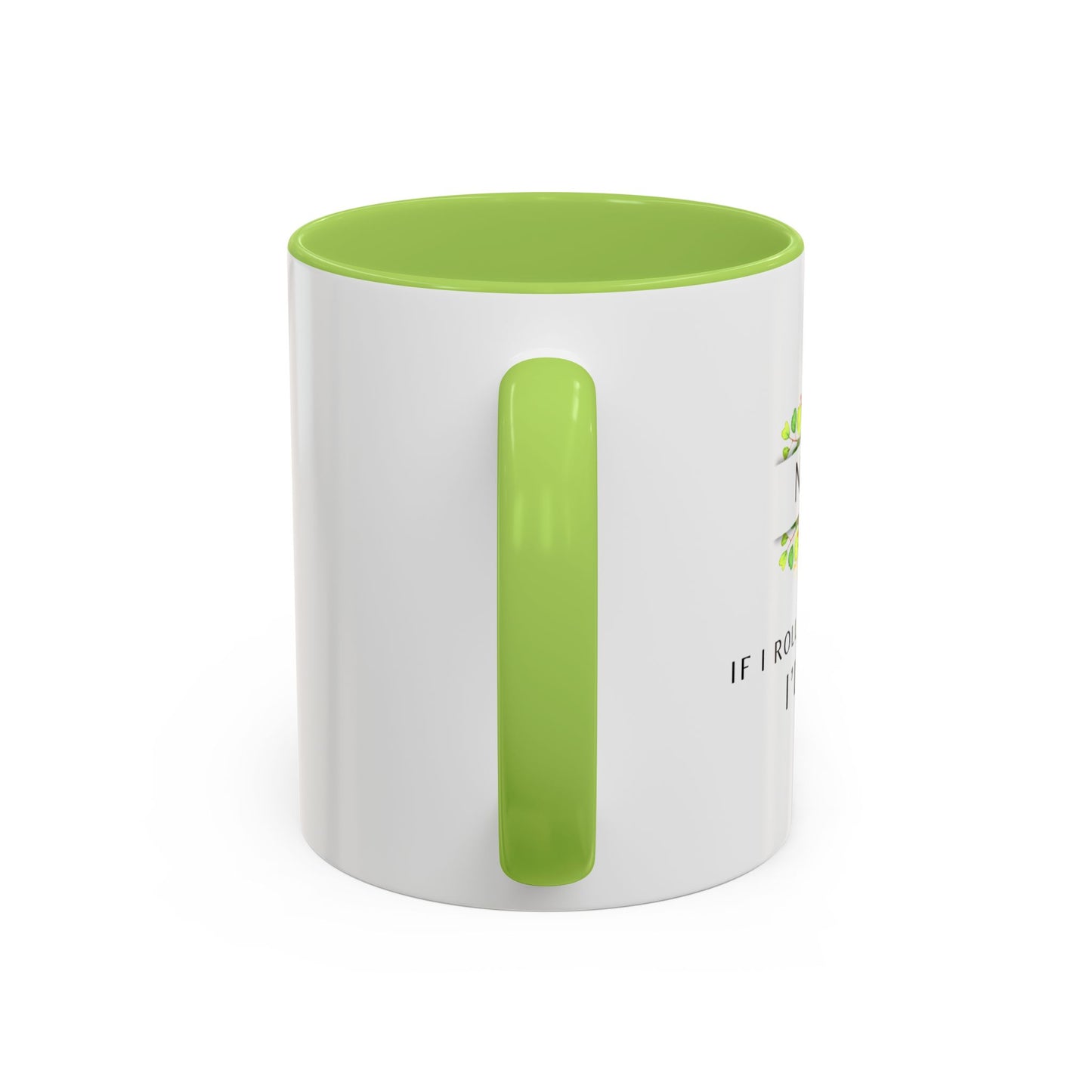 Nurse Floral Coffee Mug – "If I Roll My Eyes Any Harder, I’ll Code"