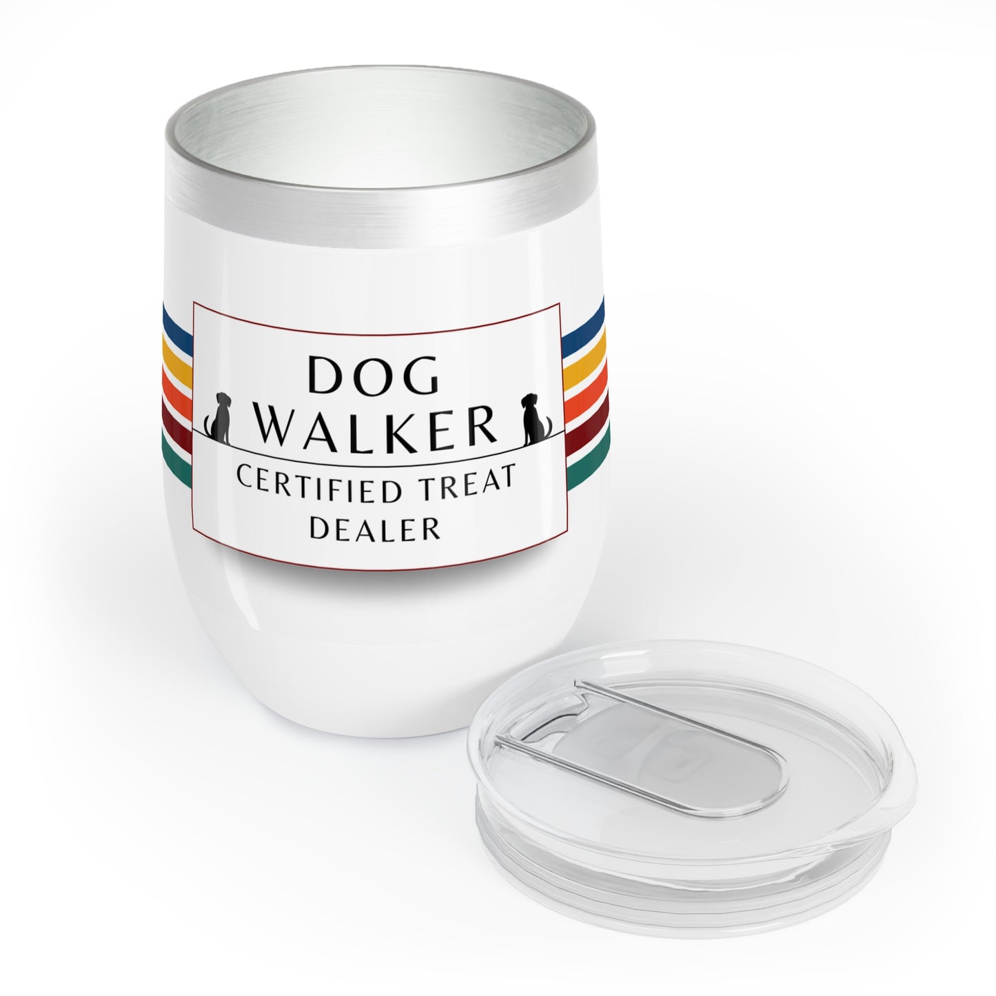 Dog Walker Wine Tumbler: “Certified Treat Dealer”