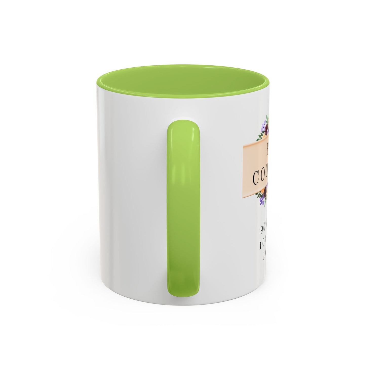 Project Coordinator Floral Coffee Mug – “90% planning, 10% screaming internally.”