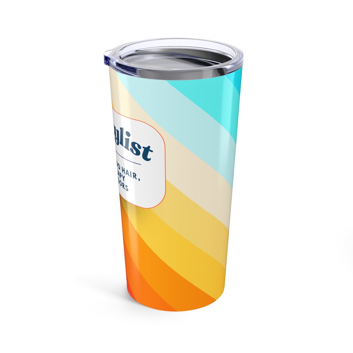Hairstylist Tumbler 20 oz. – “I Don’t Just Do Hair, I Do Therapy With Scissors”