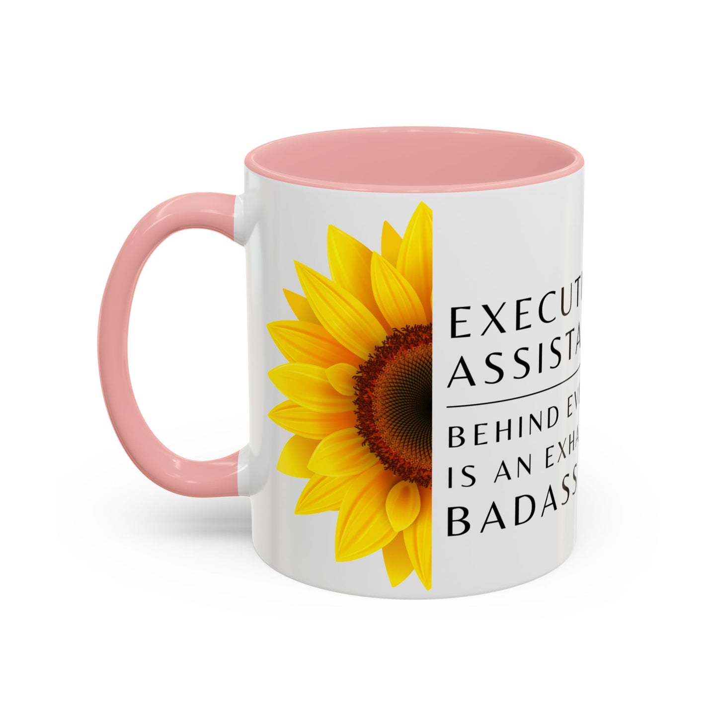 Executive Assistant Floral Coffee Mug – “Behind every exec is an exhausted badass.”