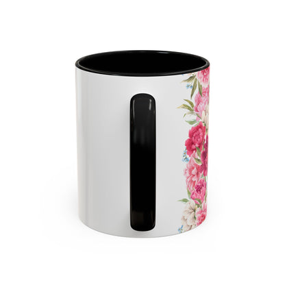 Nurse Floral Coffee Mug – "I’m Trained in CPR and Sarcasm"