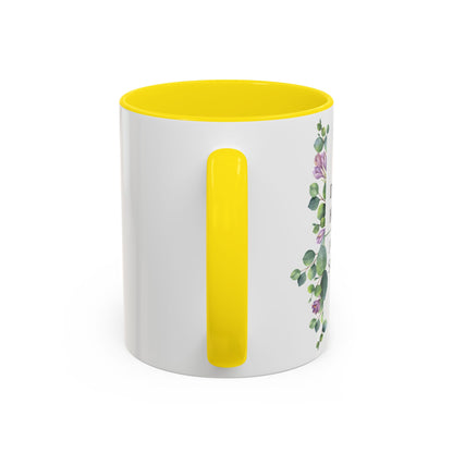 Dental Hygienist, Floral Coffee Mug – "Just Here for the Scrape Sound"