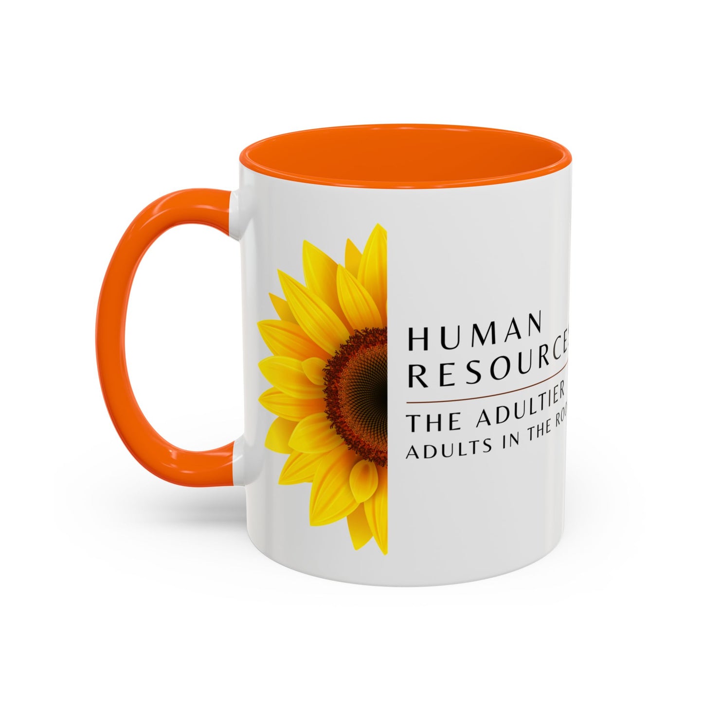 Human Resources Sunflower Coffee Mug: "Because Common Sense Isn’t That Common"