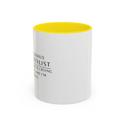 Hairstylist Mug – “Your Hair Is Crying for Help, and I’m the Hotline.”