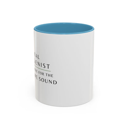 Dental Hygienist, Floral Coffee Mug – "Just Here for the Scrape Sound"