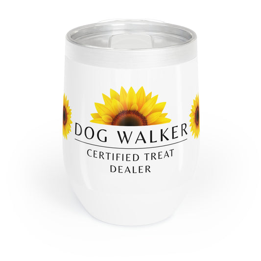 Dog Walker Wine Tumbler: “Certified Treat Dealer”