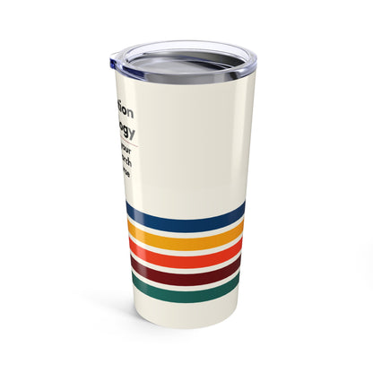 Information Technology 20oz Tumbler – "I fix what your Google search made worse" | Retro Stripes