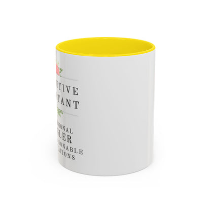 Executive Assistant Floral Coffee Mug – “Professional Juggler of Unreasonable Expectations” | 11oz & 15oz Ceramic Mug