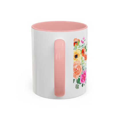 Dental Hygienist Floral Coffee Mug – "Warning: Sharp Tools, Sharper Sarcasm"