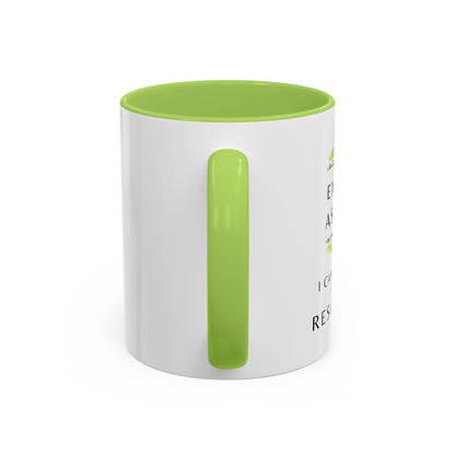 Executive Assistant Floral Coffee Mug - "I can't fix stupid, but I can reschedule it"