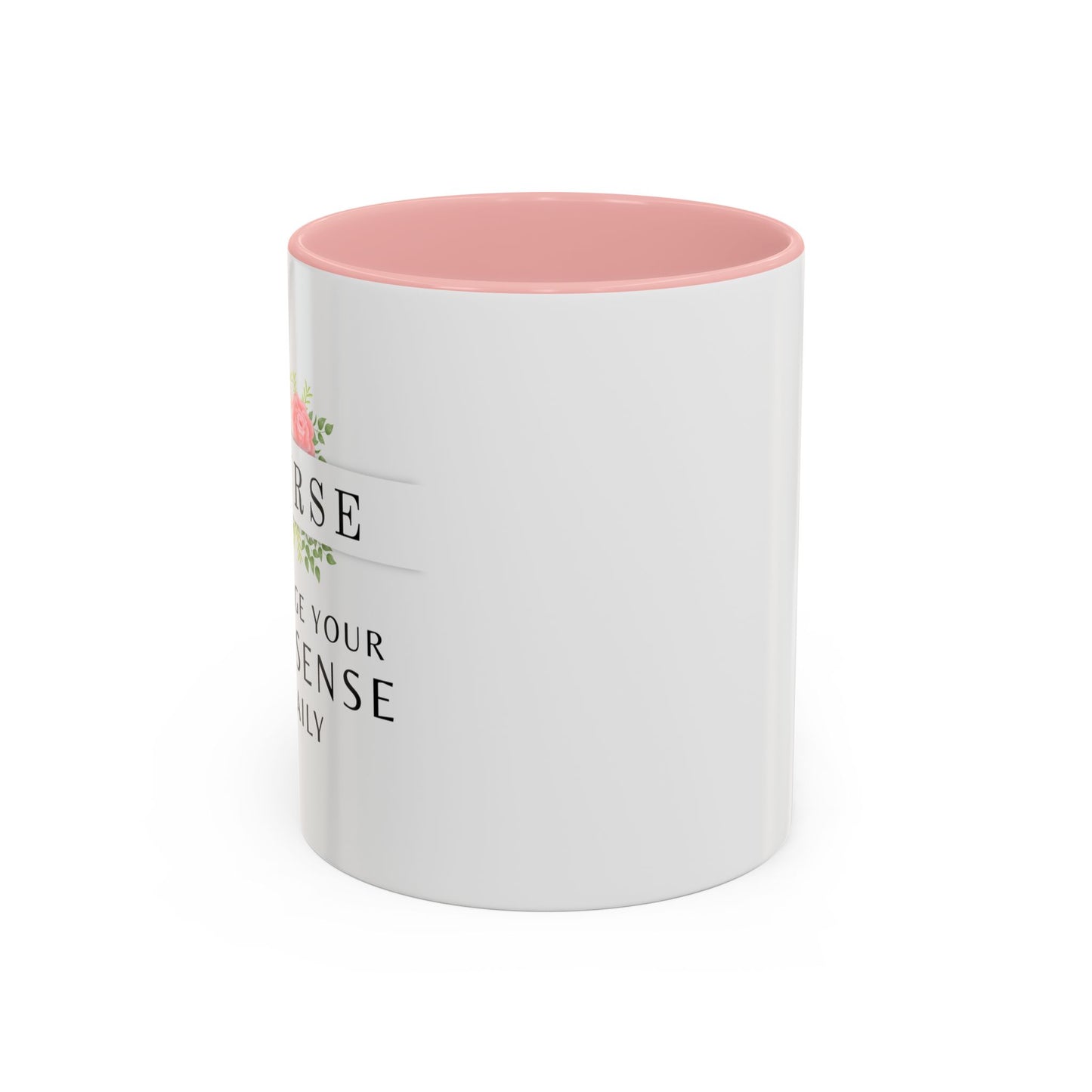 Nurse Floral Coffee Mug – "I Triage Your Nonsense Daily"