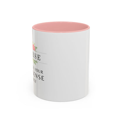 Nurse Floral Coffee Mug – "I Triage Your Nonsense Daily"