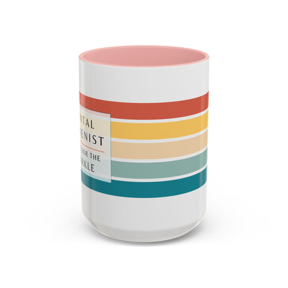 Dental Hygienist Striped Coffee Mug – "I Do It for the Sparkle"