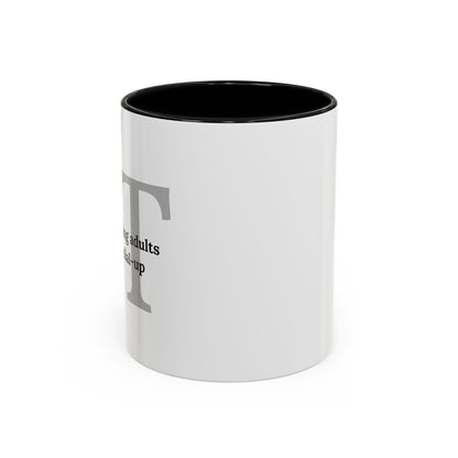 Information Technology Coffee Mug: "Babysitting Adults Since Dial-Up"