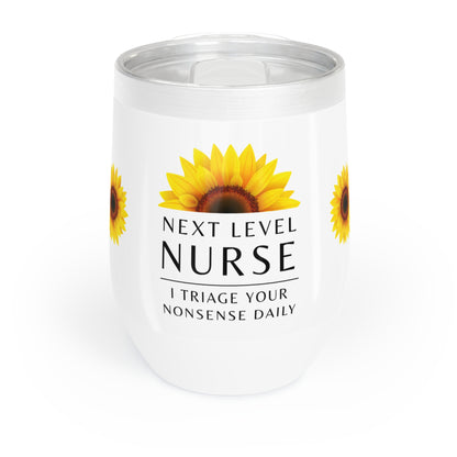 Nurse Wine Tumbler – “I triage your nonsense daily”
