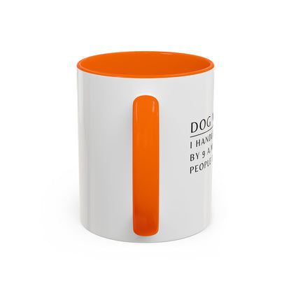 Dog Walker Golden Retriever Coffee Mug – “I handle more crap before 9 a.m. than most people do all day.”