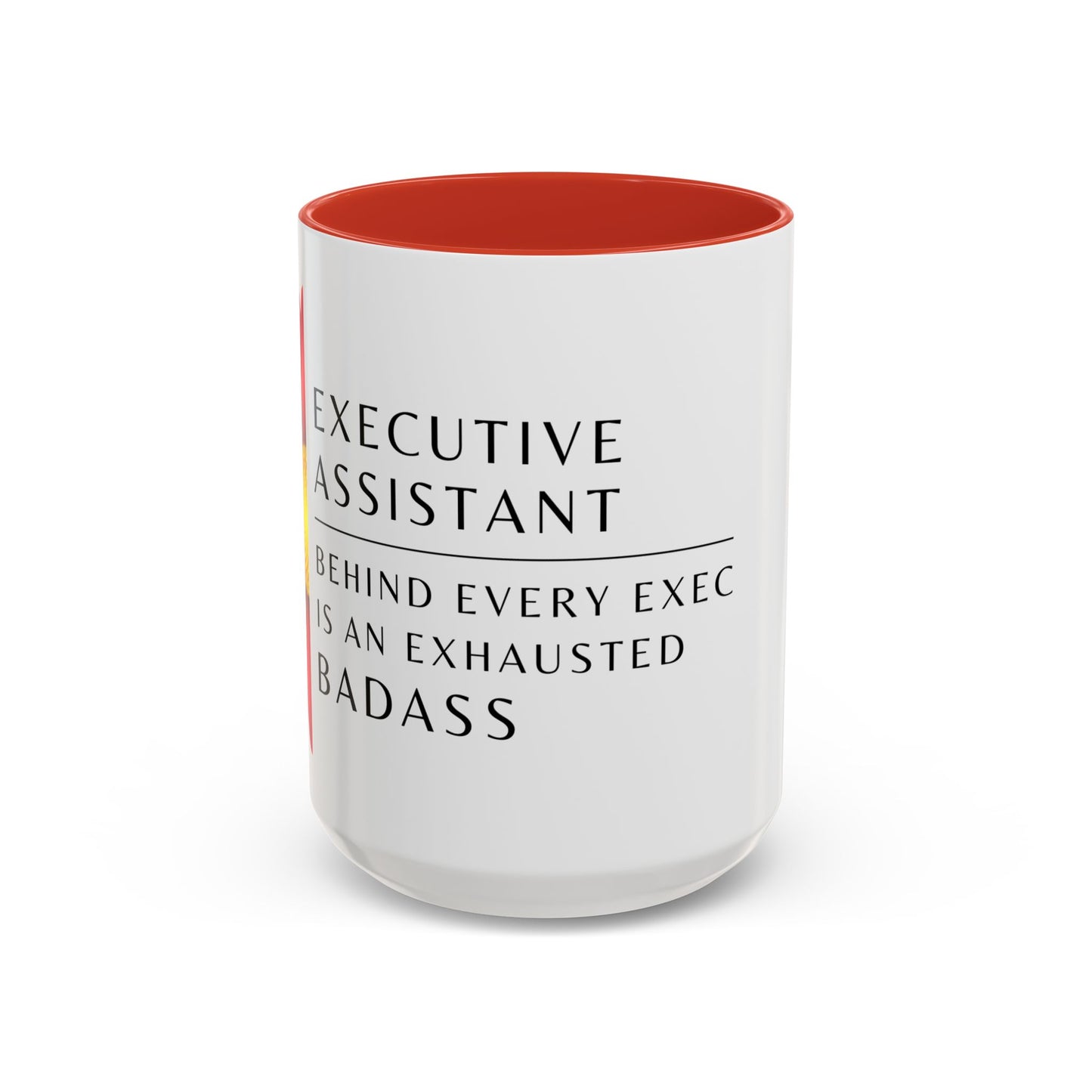 Executive Assistant Floral Coffee Mug – “Behind every exec is an exhausted badass.”