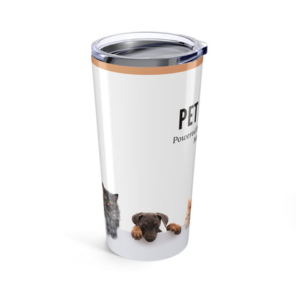Pet Sitter Tumbler 20 oz. – “Powered by Coffee and Fur. Mostly Fur.”