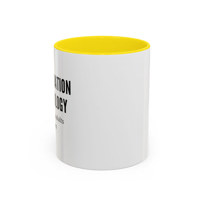 Information Technology Coffee Mug: "Babysitting Adults Since Dial-Up"