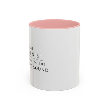 Dental Hygienist, Floral Coffee Mug – "Just Here for the Scrape Sound"