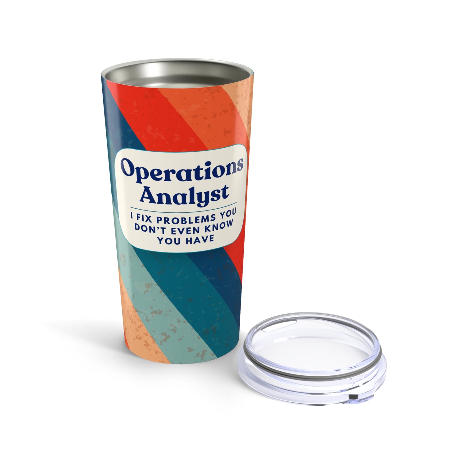 Operations Analyst 20oz Tumbler – “I Fix Problems You Don’t Even Know You Have” Retro Travel Mug