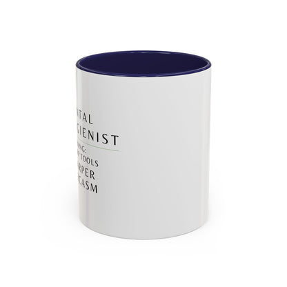 Dental Hygienist Coffee Mug – "Warning: Sharp Tools, Sharper Sarcasm"