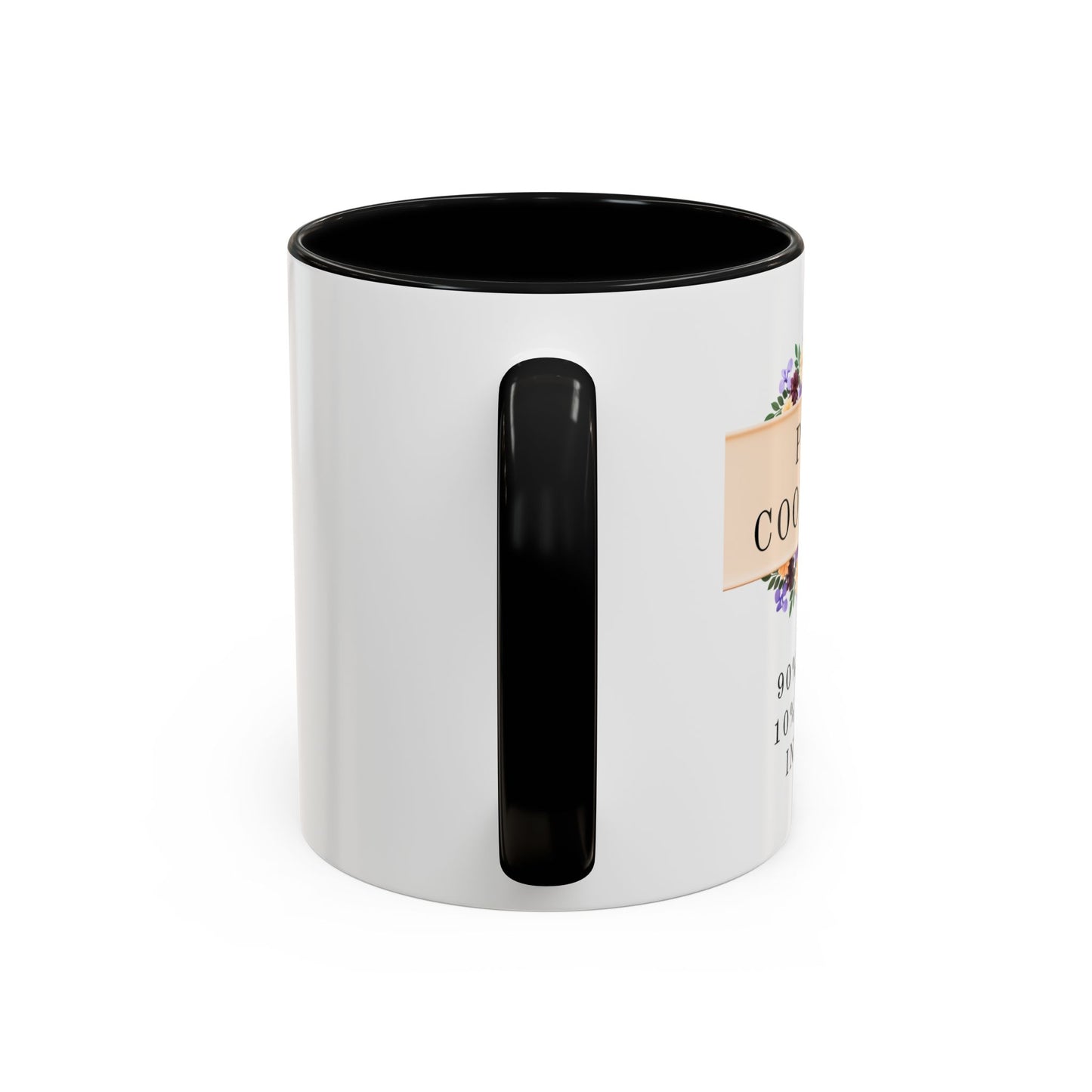 Project Coordinator Floral Coffee Mug – “90% planning, 10% screaming internally.”