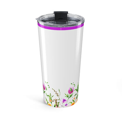 Executive Assistant Floral Tumbler 20 oz. - "I can’t fix stupid, but I can reschedule it."