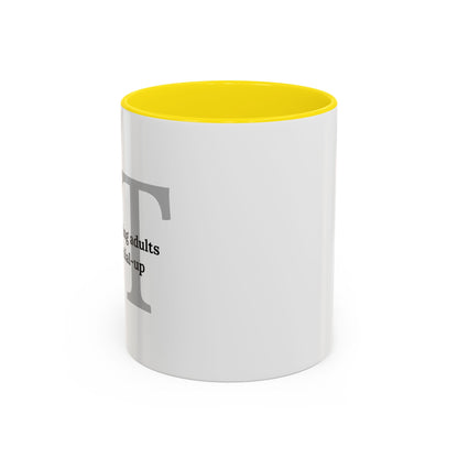 Information Technology Coffee Mug: "Babysitting Adults Since Dial-Up"