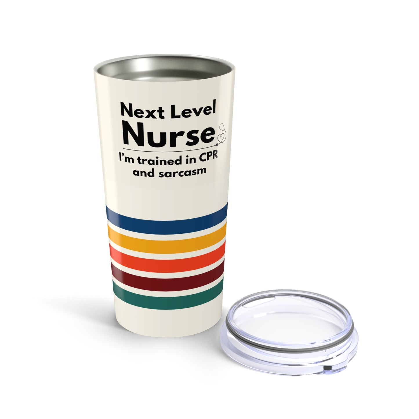 Nurse Tumbler 20 oz. – “I’m Trained in CPR and Sarcasm”