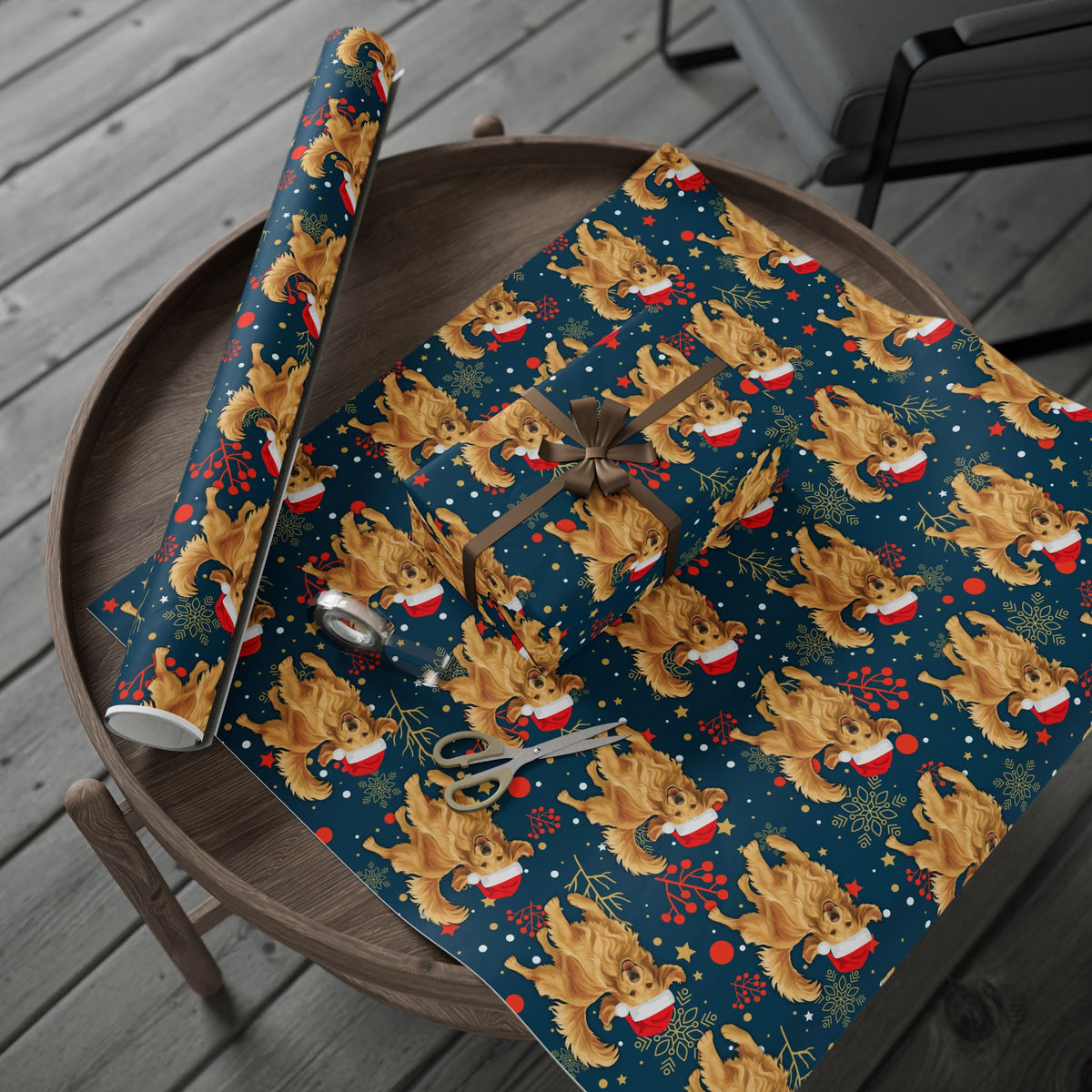 Golden Retriever Wrapping Paper
