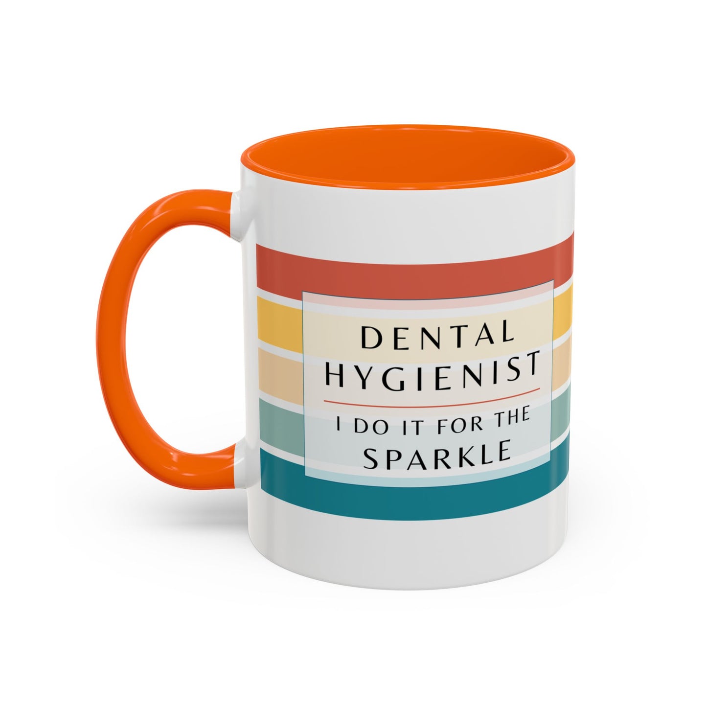 Dental Hygienist Striped Coffee Mug – "I Do It for the Sparkle"