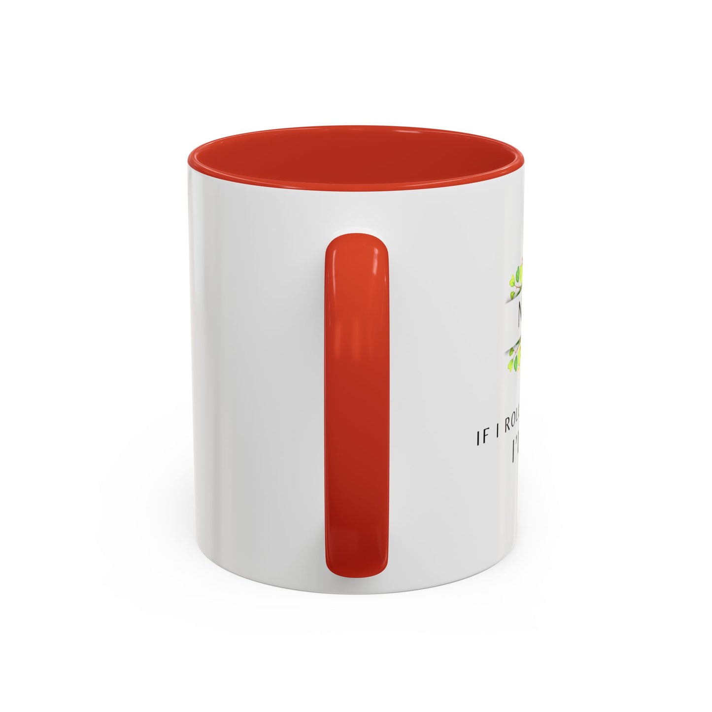 Nurse Floral Coffee Mug – "If I Roll My Eyes Any Harder, I’ll Code"