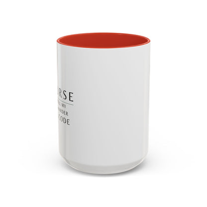 Nurse Coffee Mug – "If I Roll My Eyes Any Harder, I’ll Code"