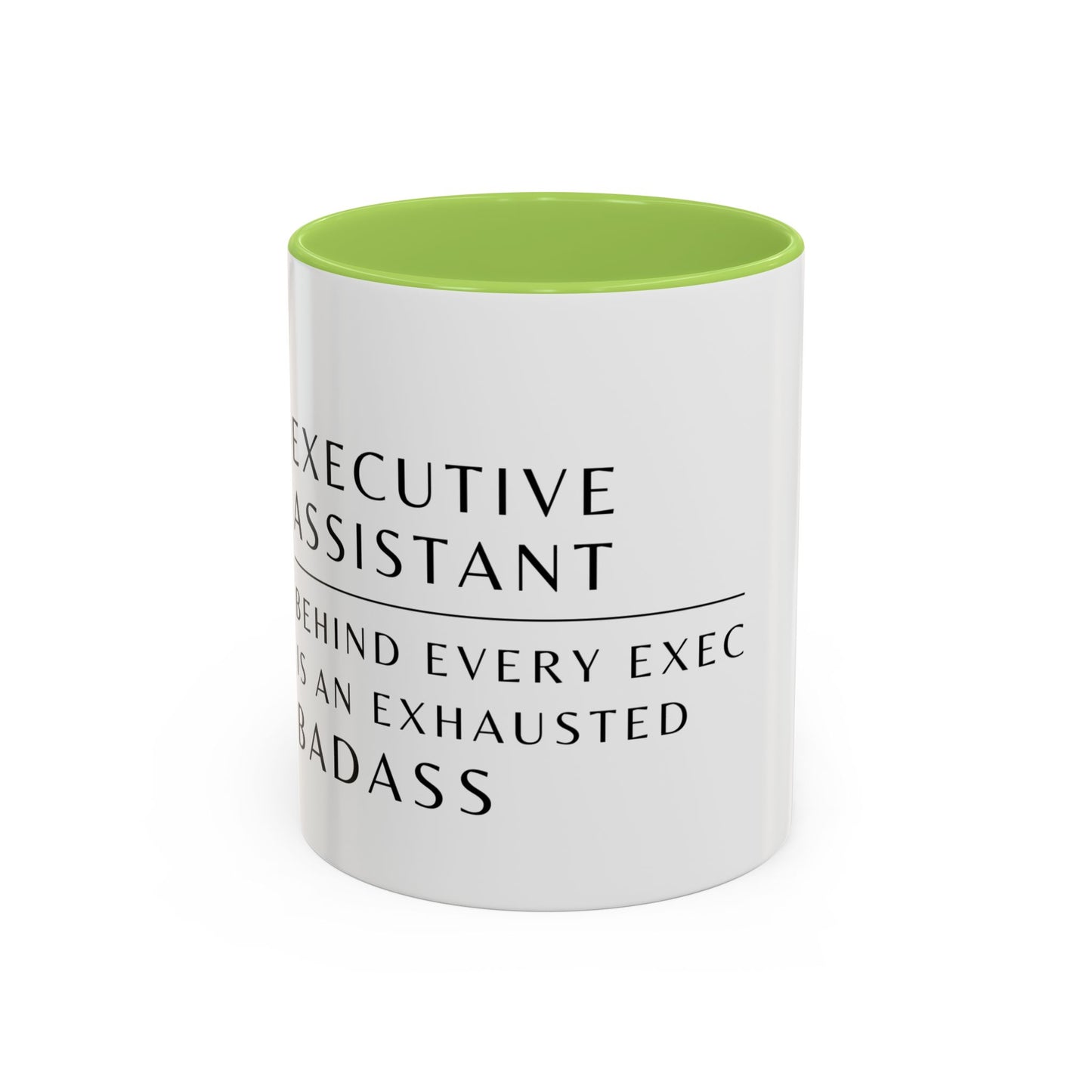 Executive Assistant Floral Coffee Mug – “Behind every exec is an exhausted badass.”