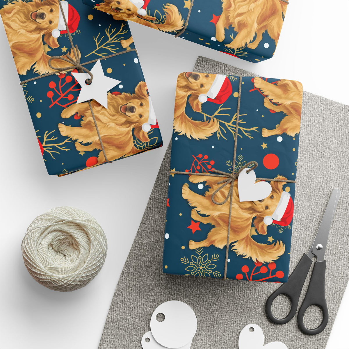 Golden Retriever Wrapping Paper