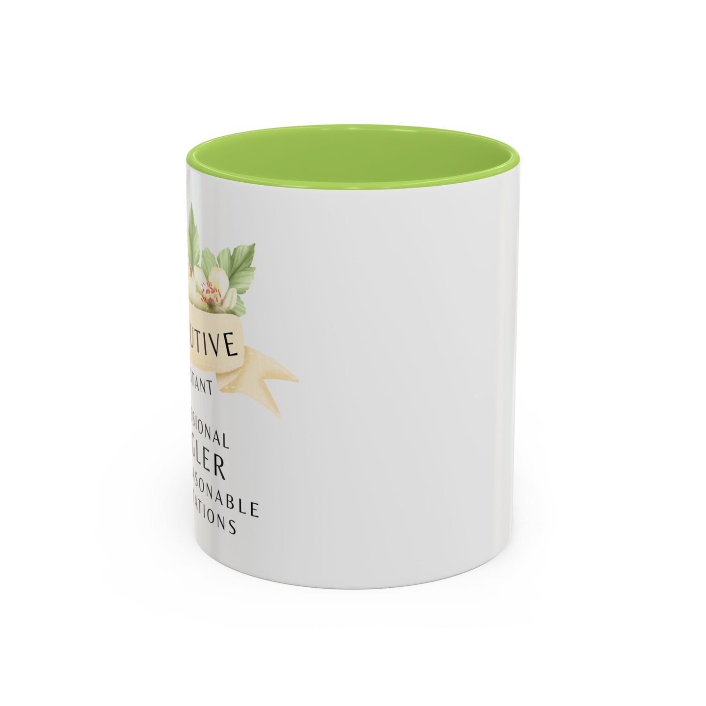 Executive Assistant Floral Coffee Mug – “Professional Juggler of Unreasonable Expectations”
