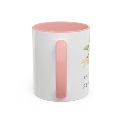 Executive Assistant Floral Coffee Mug - "Can't Fix Stupid"