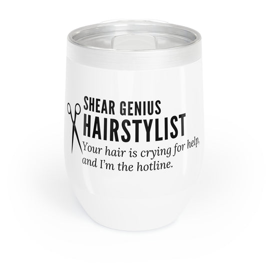 Wine Tumbler – “Hairstylist: Your Hair Is Crying for Help, and I’m the Hotline”