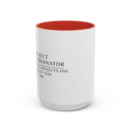 Project Coordinator Floral Mug – “Saving projects one ignored task at a time.”