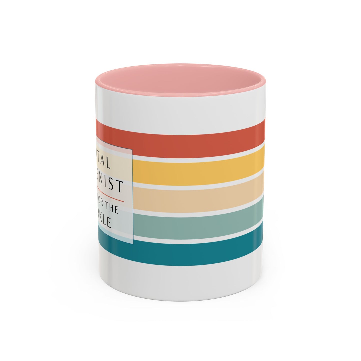 Dental Hygienist Striped Coffee Mug – "I Do It for the Sparkle"