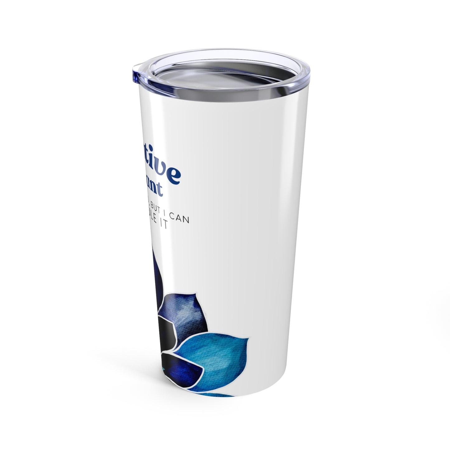 Executive Assistant Floral Tumbler 20 oz. - "I can’t fix stupid, but I can reschedule it."