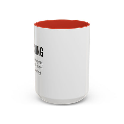 Teacher Coffee Mug – “The art of keeping small humans alive while explaining fractions”
