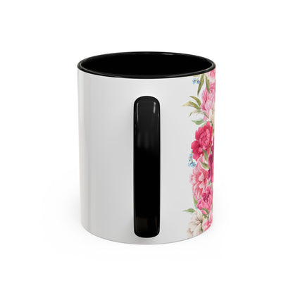 Dental Hygienist Floral Coffee Mug – "Warning: Sharp Tools, Sharper Sarcasm"