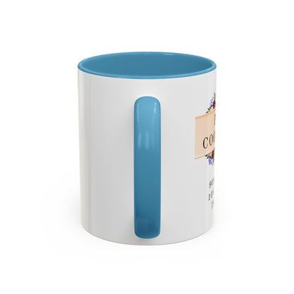 Project Coordinator Floral Coffee Mug – “90% planning, 10% screaming internally.”