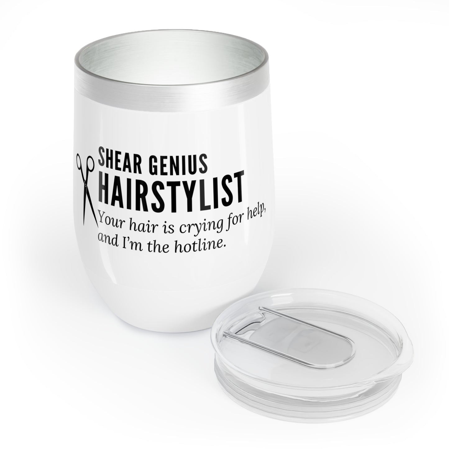 Wine Tumbler – “Hairstylist: Your Hair Is Crying for Help, and I’m the Hotline”