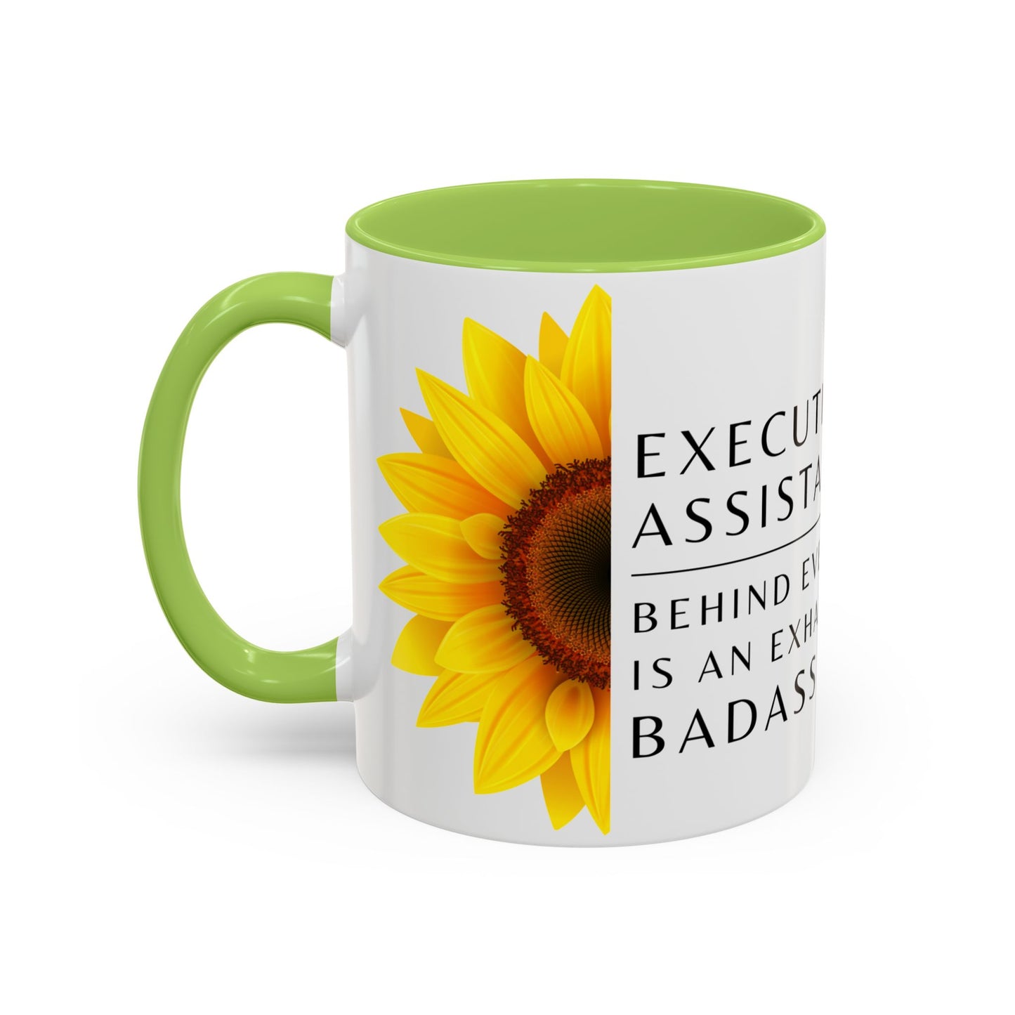 Executive Assistant Floral Coffee Mug – “Behind every exec is an exhausted badass.”