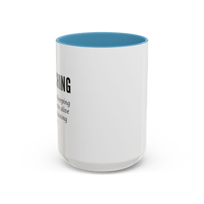 Teacher Coffee Mug – “The art of keeping small humans alive while explaining fractions”